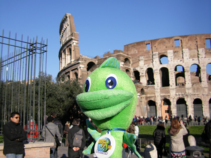 Felix at the Colosseum